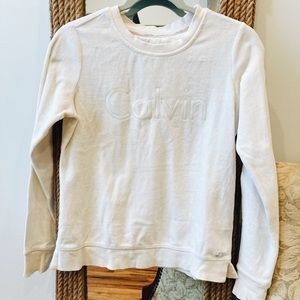 Calvin Klein velvet crewneck